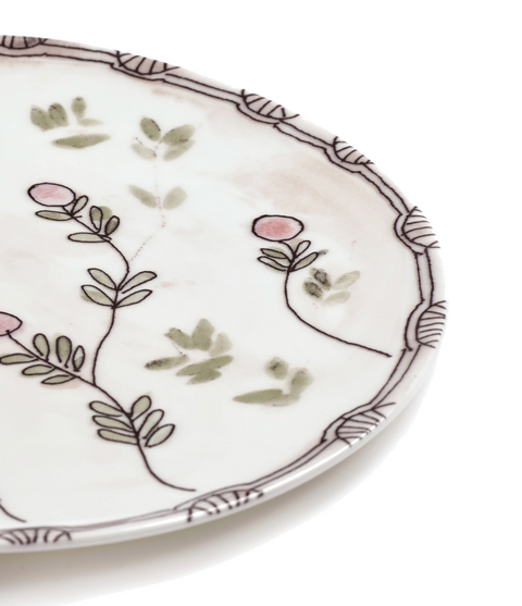 Marni Dinner plate Mirtillo nude Midnight Flowers - SERAX