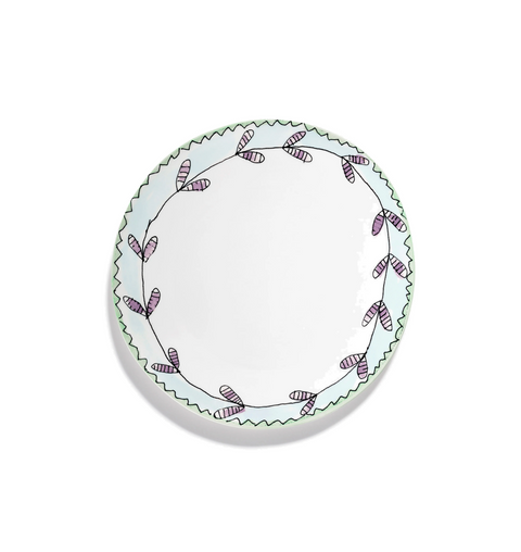 Marni Dinner plate Blossom milk Midnight Flowers - SERAX