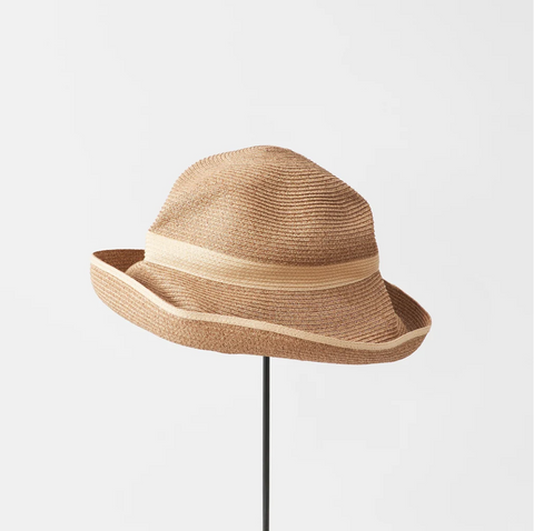 Boxed Hat 11 cm Brim Beige - MATURE