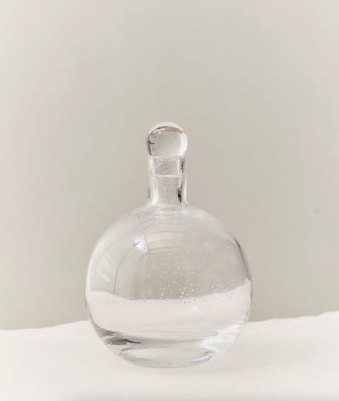 Bubble Glass Carafe Round - LOUISE ROE