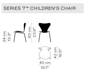 Série 7 Children's Chair midnight blue - FRITZ HANSEN