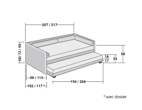 Duetto Sofa Bed - FLOU