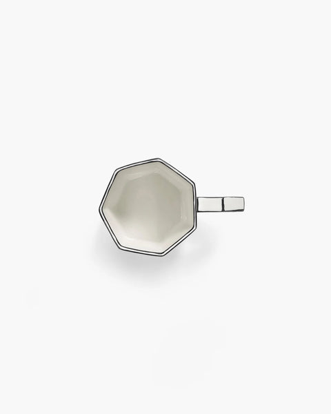 Tea cup white - black Carte Blanche - SERAX