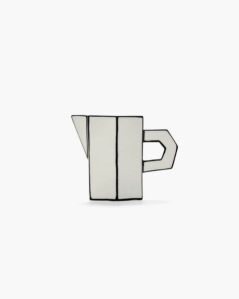 Jug white - black Carte Blanche - SERAX