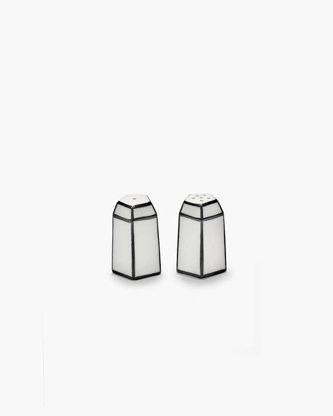 Salt & Pepper set white - black Carte Blanche - SERAX