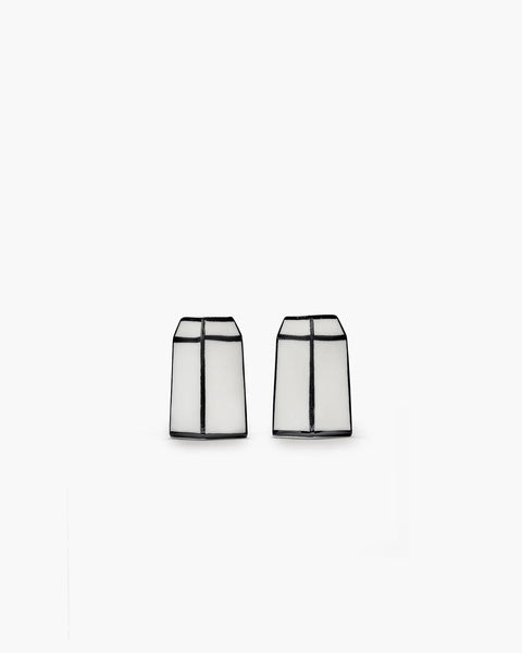 Salt & Pepper set white - black Carte Blanche - SERAX