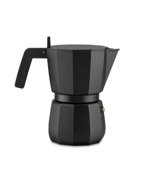 Moka Espresso Coffee maker cups 6 Black - ALESSI