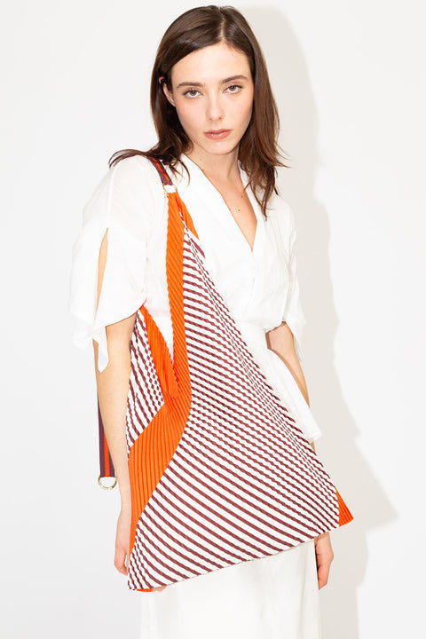 Pleated Y Bag Francesca Red - MULTITUDE