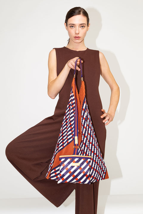 Pleated Y Bag Sophia Terracotta + Pouch - MULTITUDE