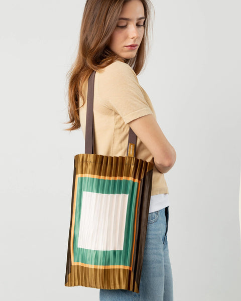 Satin pleated bag Cefalu - MULTITUDES