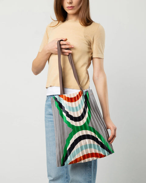 Satin pleated bag Naxos - MULTITUDES