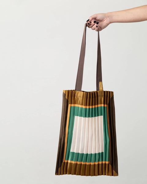 Satin pleated bag Cefalu - MULTITUDES