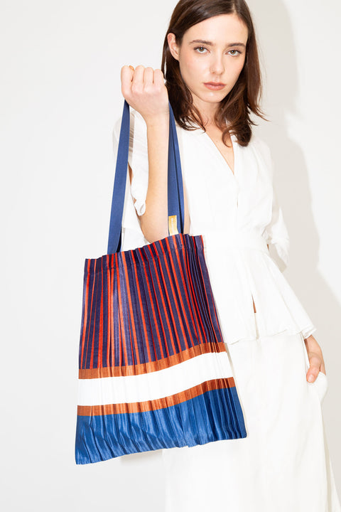 Satin pleated bag Chiavari - MULTITUDE