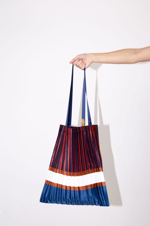 Satin pleated bag Chiavari - MULTITUDE