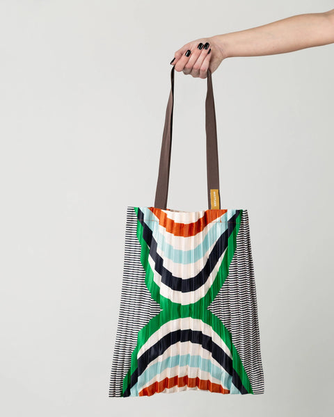 Satin pleated bag Naxos - MULTITUDES