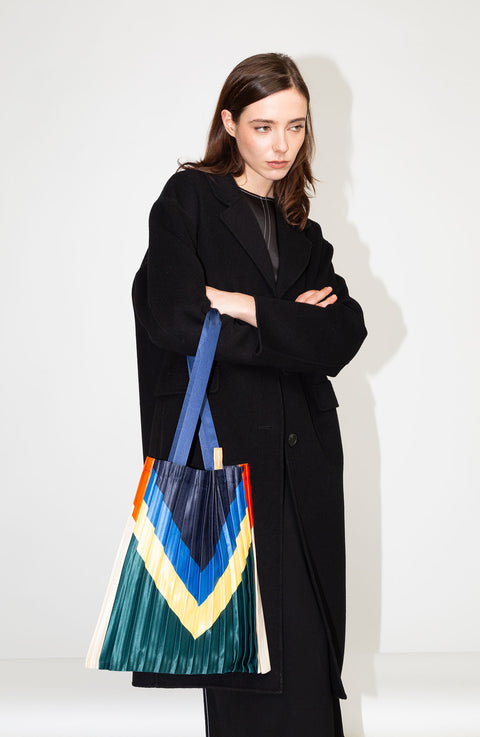 Satin pleated bag Rei - MULTITUDES
