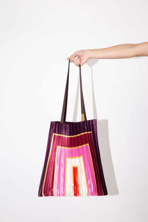 Satin pleated bag Villasimius - MULTITUDE