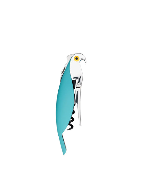 Parrot sommelier Corkscrew light blue - ALESSI