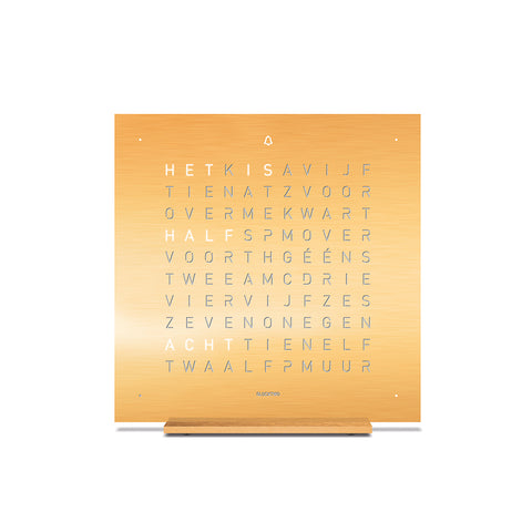 Qlocktwo Touch Golden Legend - QLOCKTWO