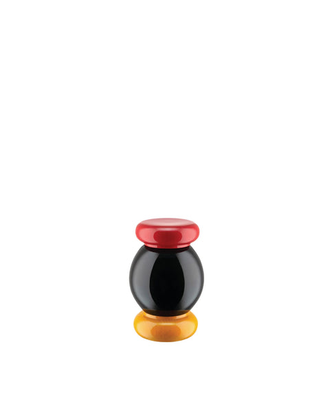 Salt Ettore Sottsass red/yellow/black - ALESSI