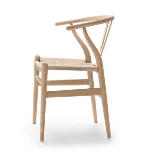 CH24 Wishbone Chair Oak White Oil - CARL HANSEN