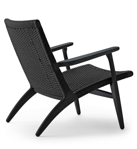 CH25 Lounge Chair Oak painted black - CARL HANSEN