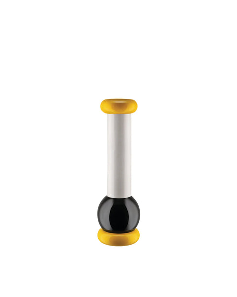 Salt, Pepper and Spice grinder Ettore Sottsass yellow/black/white - ALESSI
