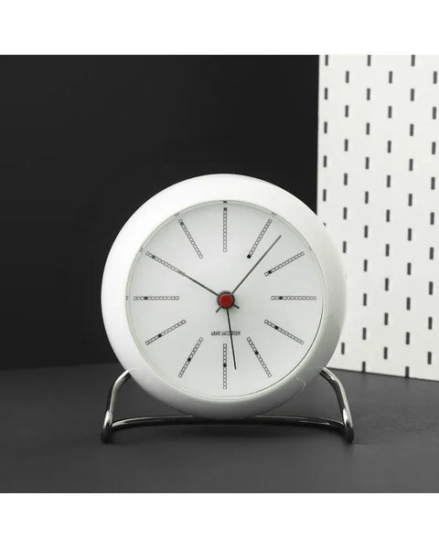 Table Clock White Arne Jacobsen - ROSENDAHL